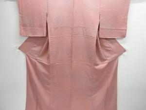 未使用品　氷割れ模様織出し暈し色無地着物
